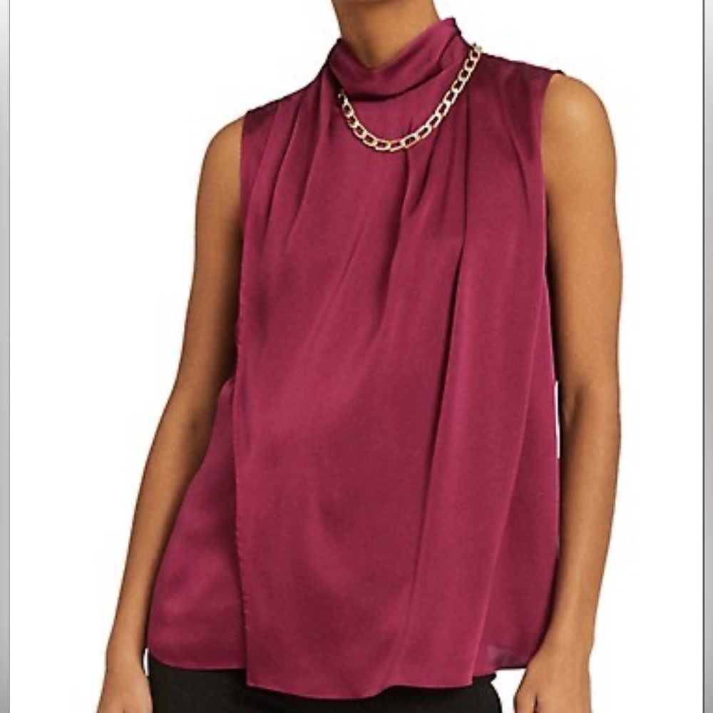 Reiss Freya Chain Detail Sleeveless Top Size